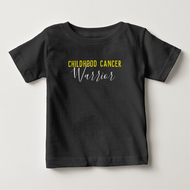 T-shirt Pour Bébé Guerrier de Cancer d'enfance (Devant)