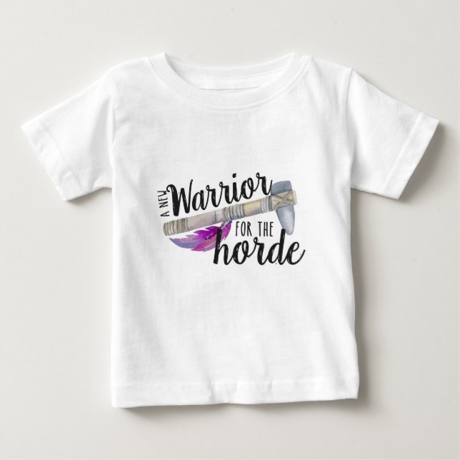 T-shirt Pour Bébé Guerrier de la Horde (Devant)
