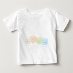 T-shirt Pour Bébé Guimauves heureuses se tenant ensemble
