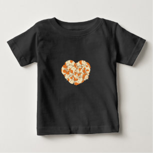 T-shirt Pour Bébé Guinée Coeur de porc   Bébé mignon guinéen cochon
