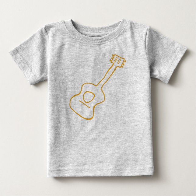 T-shirt Pour Bébé Guitare (Devant)