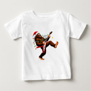 T-shirt Pour Bébé Guitare électrique Bigfoot Sasquatch Noël 2026