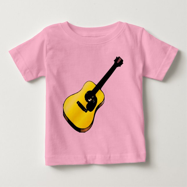 T-shirt Pour Bébé Guitare Pop Art (Devant)