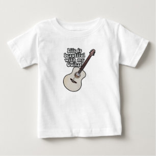 T-shirt Pour Bébé guitare positive pour les joueurs de guitare