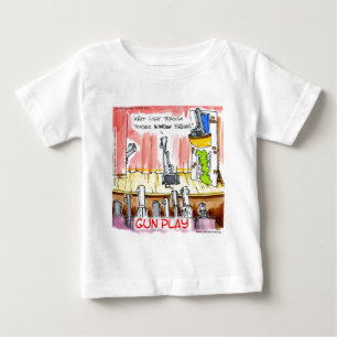 T-shirt Pour Bébé GunPlay Dessin Animé Drôle