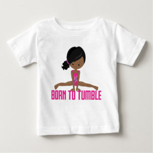 T-shirt Pour Bébé Gymnaste-Africain-Américain