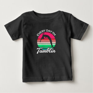 T-shirt Pour Bébé Gymnaste Rétro Vintage Tumblin