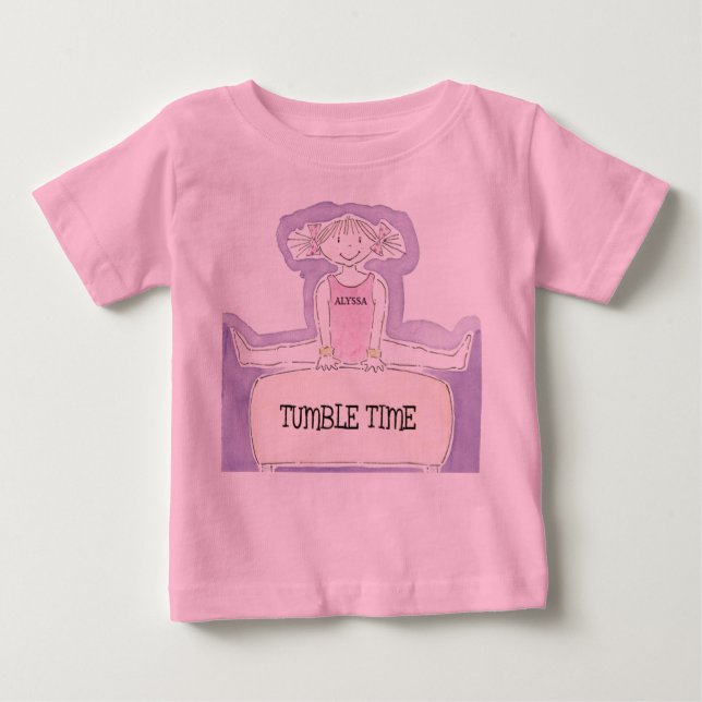 T-shirt Pour Bébé Gymnastique (Devant)