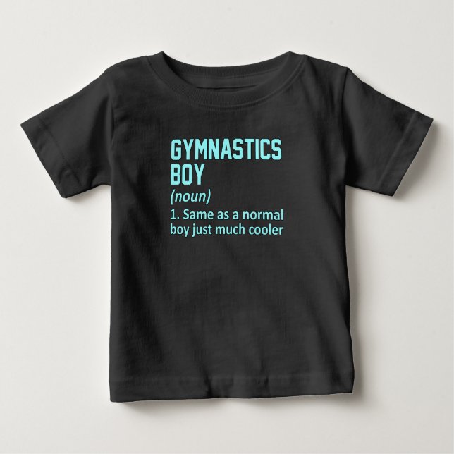 T-shirt Pour Bébé Gymnastique Définition Garçon Gymnaste Gymnaste Lo (Devant)