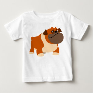 T-shirt Pour Bébé Habillement anglais mignon de bébé de bouledogue