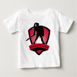 T-shirt Pour Bébé Habillement de chevalier de tueur de dragon