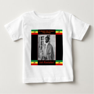 T-shirt Pour Bébé Haile Selassie le lion de Judah, Jah Rastafari