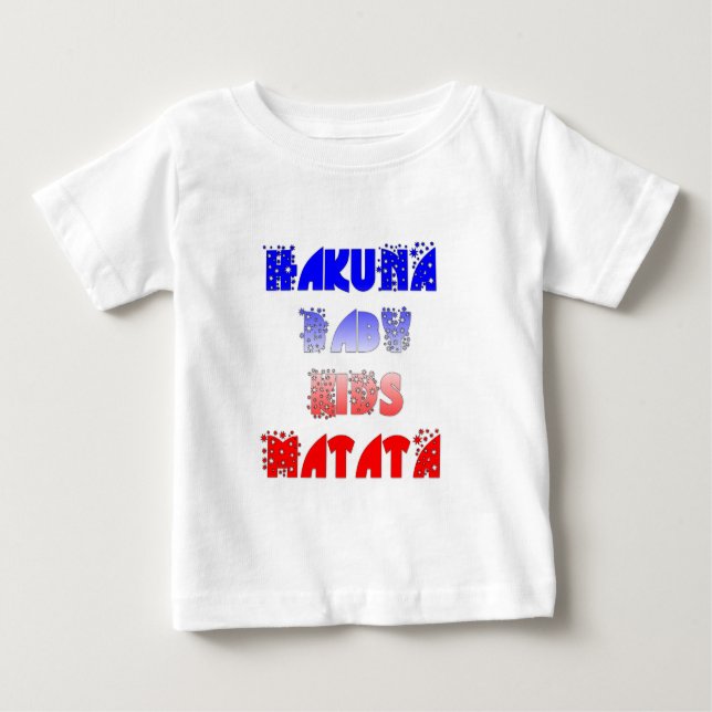 T-shirt Pour Bébé Hakuna Matata Bébé & Enfants : Conception de coule (Devant)