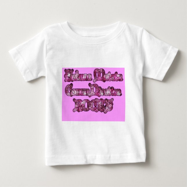 T-shirt Pour Bébé Hakuna Matata Communication ROCKS Art Print (Devant)