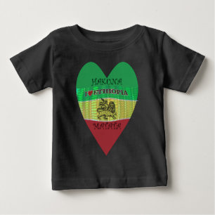 T-shirt Pour Bébé Hakuna Matata J'aime les couleurs éthiopiennes.png