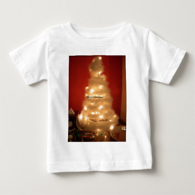T-shirt Pour Bébé Hakuna Matata Joyeux Noël blanc (Devant)
