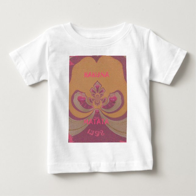 T-shirt Pour Bébé Hakuna Matata Joyeux Noël joli coeur design (Devant)