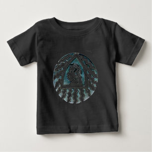 T-shirt Pour Bébé Hakuna Matata Style Triangle Bleu.png