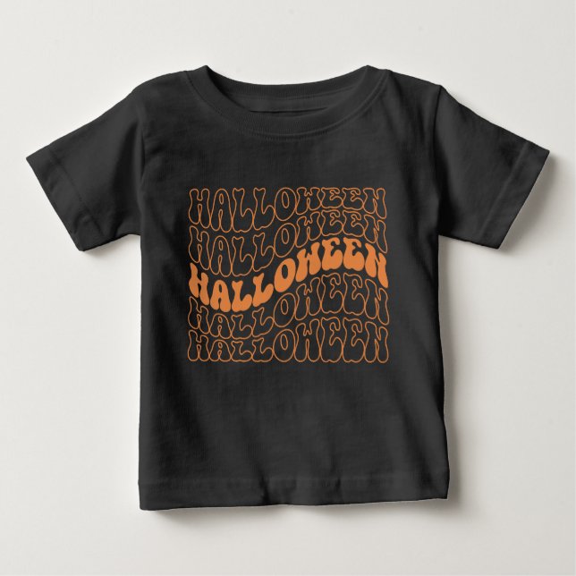 T-shirt Pour Bébé Halloween (Devant)