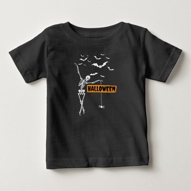T-shirt Pour Bébé Halloween (Devant)