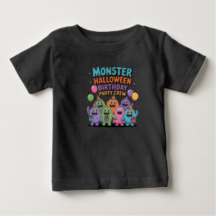 T-SHIRT POUR BÉBÉ HALLOWEEN ANNIVERSAIRE MONSTERS