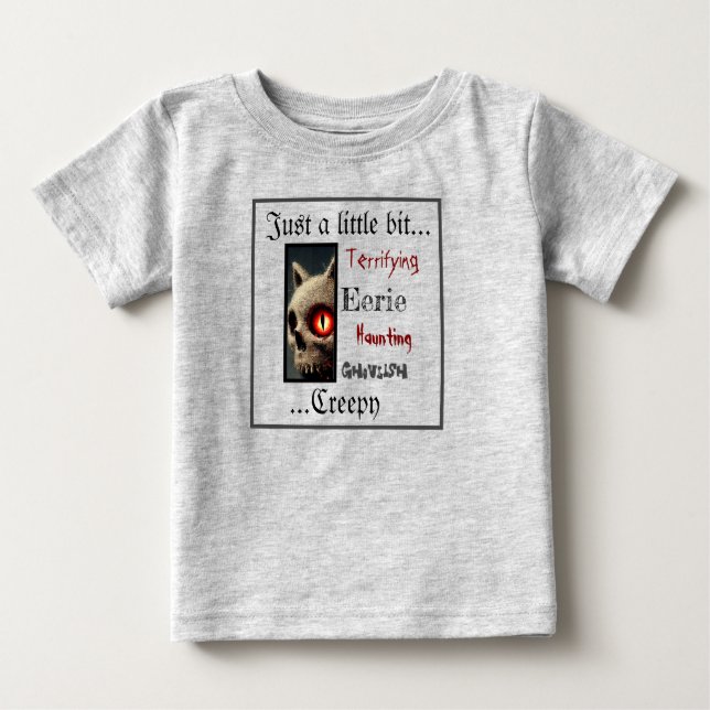 T-shirt Pour Bébé Halloween chat déplaisant (Devant)