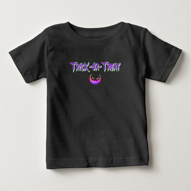 T-shirt Pour Bébé Halloween/citrouille (Devant)