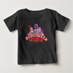 T-shirt Pour Bébé Halloween Clowns effrayants Horreur