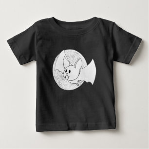 T-shirt Pour Bébé Halloween de chauve-souris et de lune