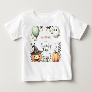 T-shirt Pour Bébé Halloween Éffrayant premier