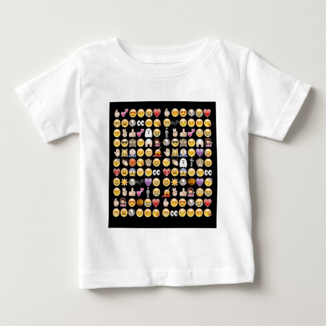 T-shirt Pour Bébé halloween emoji (Devant)
