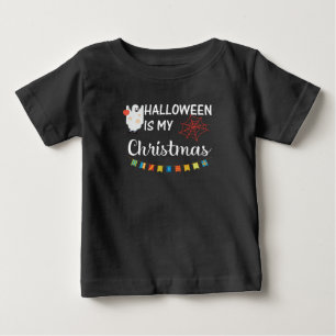 T-shirt Pour Bébé Halloween est mon cadeau de Noël drôle