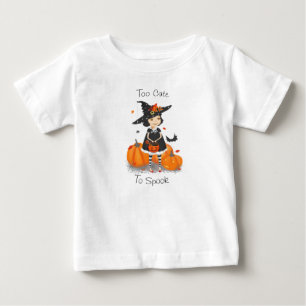 T-shirt Pour Bébé Halloween jolie petite sorcière