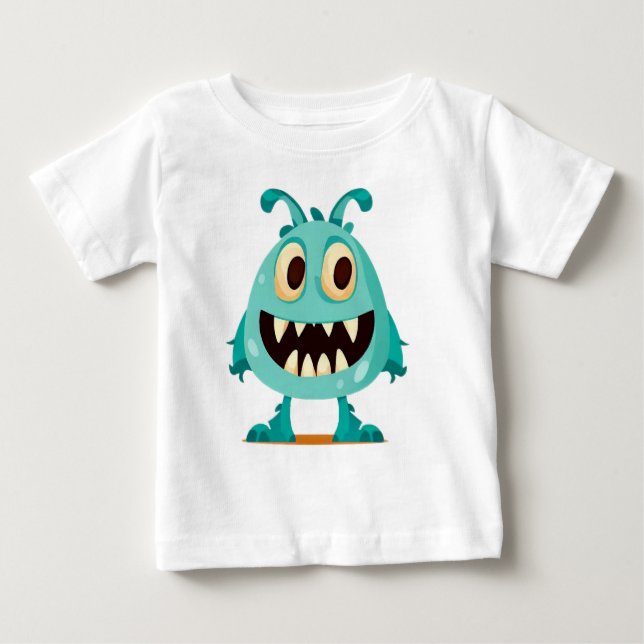 T-shirt Pour Bébé Halloween/Monstre/dessin animé  (Devant)
