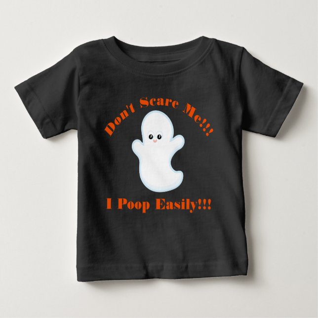T-shirt Pour Bébé Halloween ne m'effrayent pas T-shirt de bébé de (Devant)