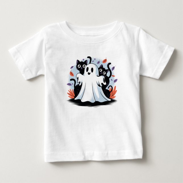 T-shirt Pour Bébé Halloween Night Prowl (Devant)