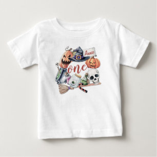 T-shirt Pour Bébé Halloween personnalisé de premier anniversaire   T