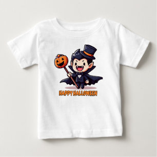 T-shirt Pour Bébé Halloween - Petit vampire enfantin