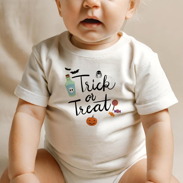 T-shirt Pour Bébé Halloween Trick ou Treat (Créateur téléchargé)