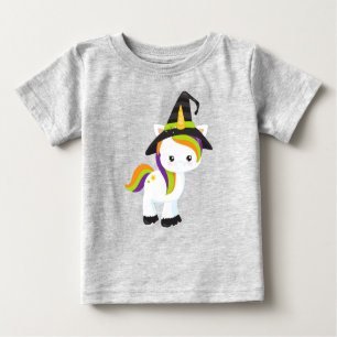 T-shirt Pour Bébé Halloween Unicorne, Cute Unicorn, Casquette de sor