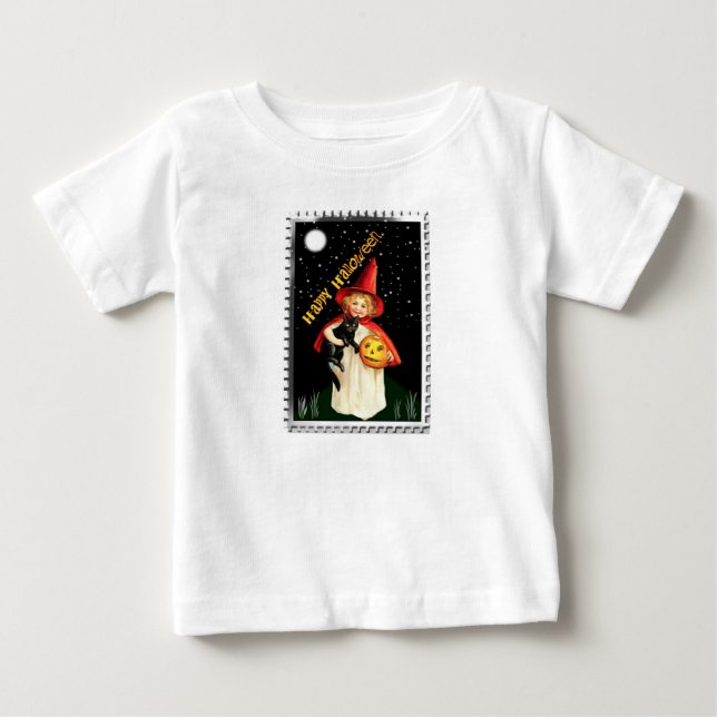 T-shirt Pour Bébé Halloween Vintage  (Devant)