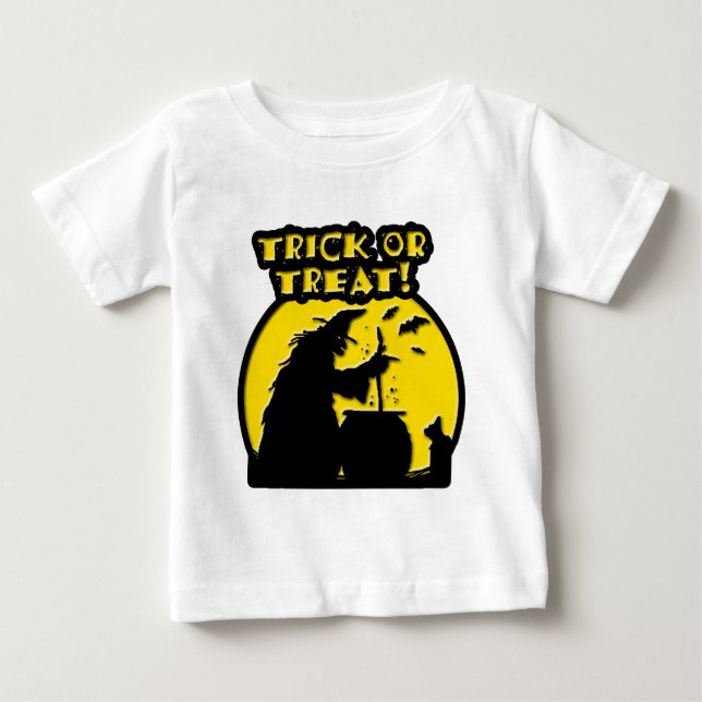 T-shirt Pour Bébé Halloween Witch (Devant)