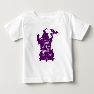 T-shirt Pour Bébé Halloween Witch J'ai mis un sort sur vous Fun Fest