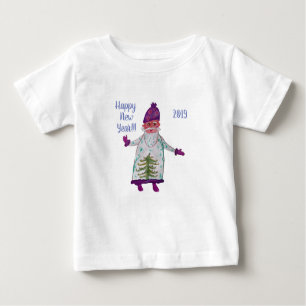 T-shirt Pour Bébé Hally Holidays Santa Claus
