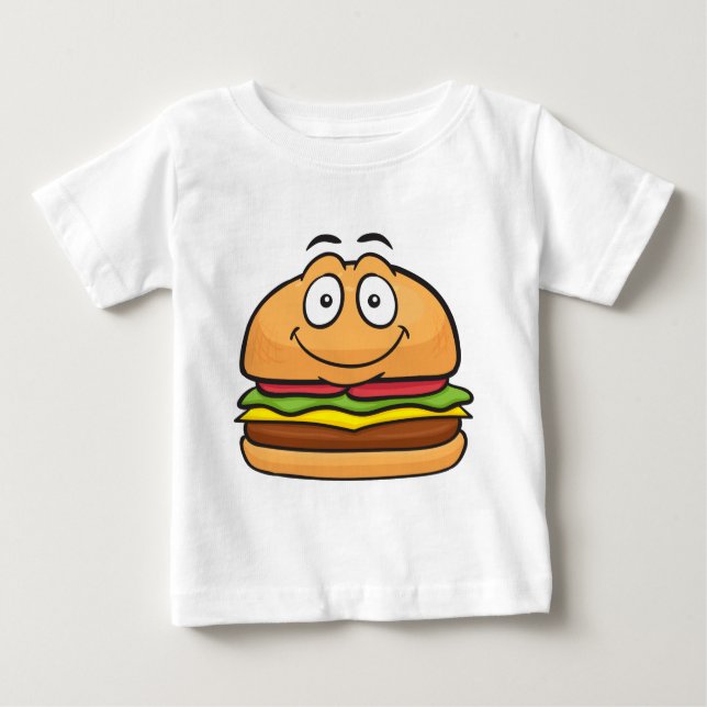 T-shirt Pour Bébé Hamburger Emoji (Devant)