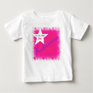T-shirt Pour Bébé HAMbWG - Robe de bébé - Personnalisable avec étoil
