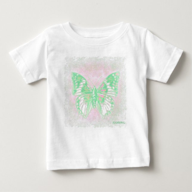 T-shirt Pour Bébé HAMbWG - Sweatshirt - Papillon vert (Devant)