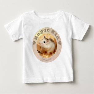T-shirt Pour Bébé HammyVille - Joli hamster blanc Brown - Super Kids