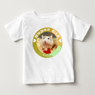 T-shirt Pour Bébé HammyVille - Joli hamster blanc Brown - Super Kids