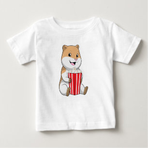 T-shirt Pour Bébé Hamster au cône de Popcorn